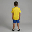 Kit Infantil Retrô Seleção Brasileira I 1994 - TOQUE ME VOY | Espanha 16 (3 a 4 años) / Sin personalización Otimizado