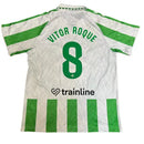 Camiseta del Real Bétis I 2024/25 - Vitor Roque 8 - TOQUE ME VOY | Espanha S / Sin parche Otimizado