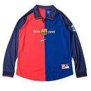 Camiseta del Retrô Especial Centenário Barcelona 1999/00 - Manga larga - TOQUE ME VOY | Espanha S / Sin personalización Otimizado