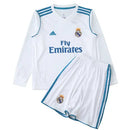 Conjunto Infantil Retrô Real Madrid 2017/18 - Manga larga - TOQUE ME VOY | Espanha 16 (3 a 4 años) / Sin personalización Otimizado