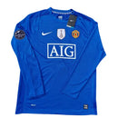 Camiseta del Retrô Manchester United II 2008 - Manga larga - TOQUE ME VOY | Espanha S / Sin personalización / Sin parche Otimizado