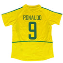 Camiseta del Retrô Seleção Brasileira I 2002 - TOQUE ME VOY | Espanha S / Sin personalización Otimizado