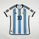 Camiseta Argentina I 2022 - TOQUE ME VOY | Espanha S / Con personalización / Copa del Mundo 2022 Otimizado