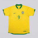 Camiseta Selección Brasileña I 2006 - TOQUE ME VOY | Espanha S / Con personalización / Sin Parche Otimizado