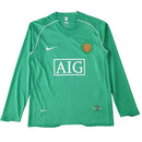 Camiseta del Portero Retrô Manchester United I 2007/08 - Manga larga - TOQUE ME VOY | Espanha S / Sin personalización Otimizado