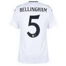 Camiseta del Real Madrid I 2024/25 - Bellingham 5 - TOQUE ME VOY | Espanha S / Sin parche Otimizado