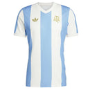 Camiseta del Especial Argentina+Adidas - 50 anos - TOQUE ME VOY | Espanha S / Sin personalización / Fan Otimizado