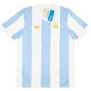 Camiseta del Especial Argentina+Adidas - 50 anos - TOQUE ME VOY | Espanha S / Sin personalización / Fan Otimizado