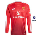 Camiseta del Manchester United I 2024/2025 - Manga larga - TOQUE ME VOY | Espanha S / Sin personalización / Sin parche Otimizado