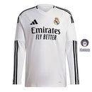 Camiseta del Real Madrid I 2024/2025 - Manga larga - TOQUE ME VOY | Espanha S / Sin personalización / Champions League Otimizado