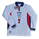 Camiseta del Retrô Inglaterra I 1998 - Manga larga - TOQUE ME VOY | Espanha S / Sin personalización Otimizado