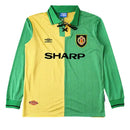 Camiseta del Retrô Manchester United I 1993/94 - Manga larga - TOQUE ME VOY | Espanha S / Sin personalización Otimizado