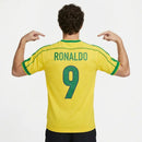 Camiseta Retrô Selección Brasileña I 1998 - TOQUE ME VOY | Espanha S / Sin personalización Otimizado