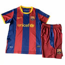 Conjunto Infantil Retrô Barcelona I 2010/11 - TOQUE ME VOY | Espanha 16 (3 a 4 años) / Sin personalización Otimizado