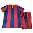 Conjunto Infantil Retrô Barcelona I 2010/11 - TOQUE ME VOY | Espanha 16 (3 a 4 años) / Sin personalización Otimizado