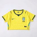 Cropped Selección Brasileña I 2026 - Mujer - TOQUE ME VOY | Espanha S / Sin personalización / Sin Parche Otimizado