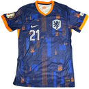 Camiseta del Holanda II 2024/2025 - Versión del jugador - TOQUE ME VOY | Espanha S / Sin personalización / Sin parche Otimizado