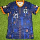 Camiseta del Holanda II 2024/2025 - Versión del jugador - TOQUE ME VOY | Espanha S / Sin personalización / Sin parche Otimizado