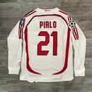 Camiseta del Retrô Milan II 2006/2007 - Manga larga - TOQUE ME VOY | Espanha S / Sin personalización / Sin parche Otimizado