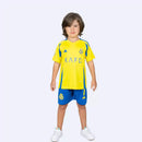 Conjunto Infantil Al-Nassr I 2024/2025 - TOQUE ME VOY | Espanha 16 (3 a 4 años) / Sin personalización Otimizado