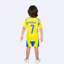 Conjunto Infantil Al-Nassr I 2024/2025 - TOQUE ME VOY | Espanha 16 (3 a 4 años) / Sin personalización Otimizado